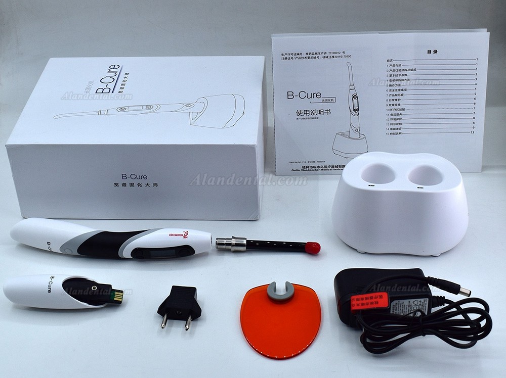 Woodpecker B-Cure Curing Light with 2 Batteries and Charger